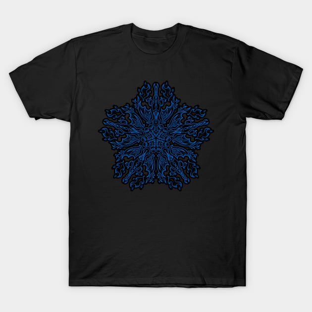 Blue Flame T-Shirt by Aethyrworlds